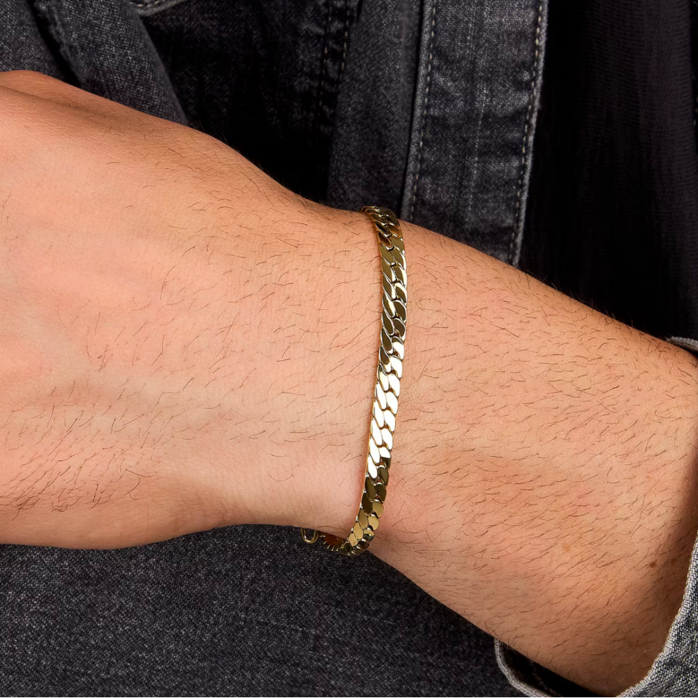 Men's Bracelet Sector Basic Stainless Steel Gold SZS138