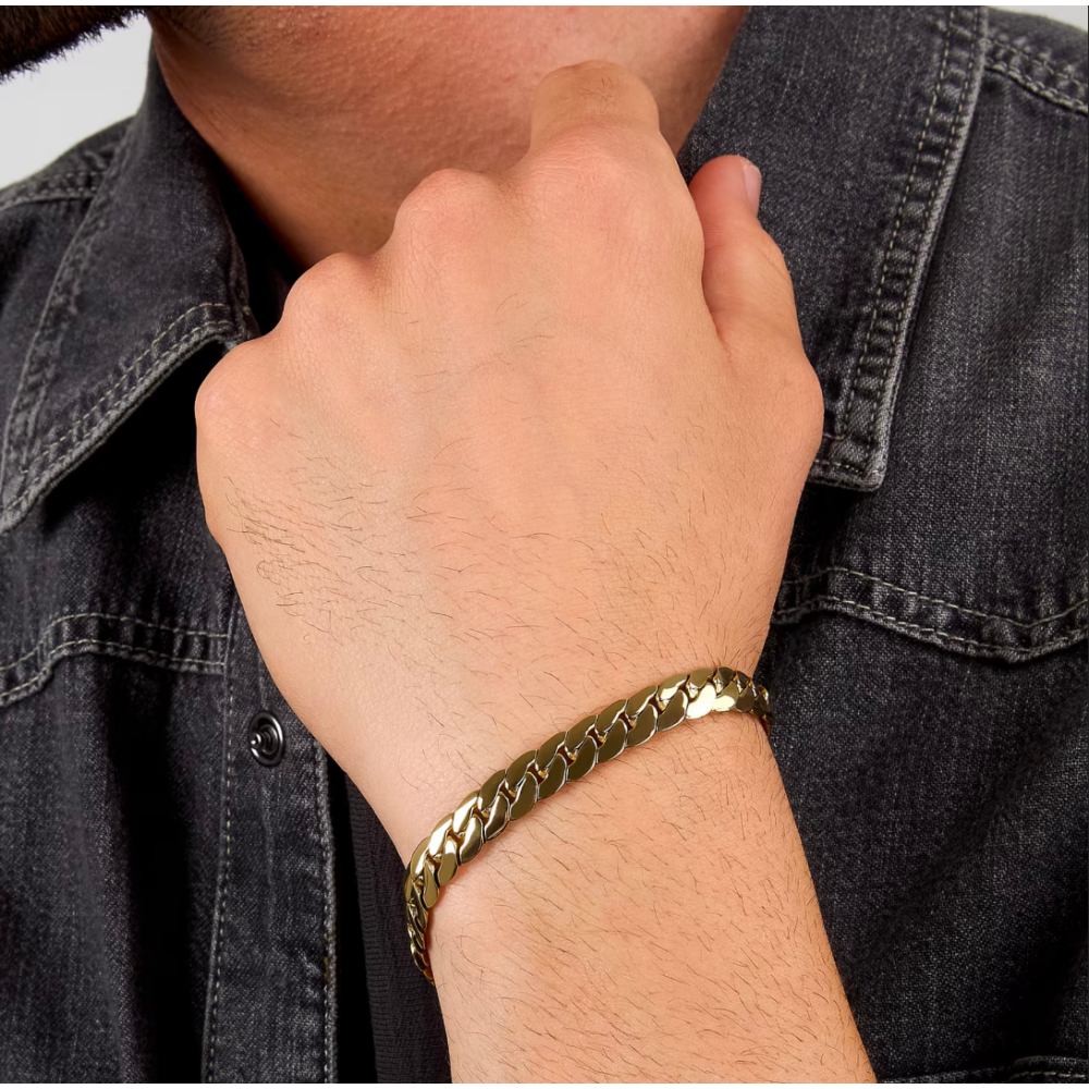 Men's Bracelet Sector Basic Stainless Steel Gold SZS140