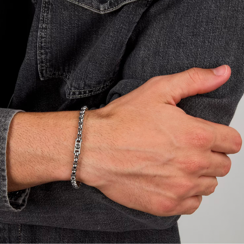 Men's Bracelet Sector Marine Stainless Steel Silver SAGJ41