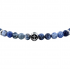 Men's Bracelet Sector Marine Stainless Steel Sodalite Silver SAGJ39