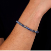 Men's Bracelet Sector Marine Stainless Steel Sodalite Silver SAGJ39