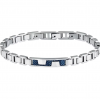 Men's Bracelet Sector Premium Stainless Steel Silver/Blue SAVK14