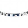 Men's Bracelet Sector Premium Stainless Steel Silver/Blue SAVK14