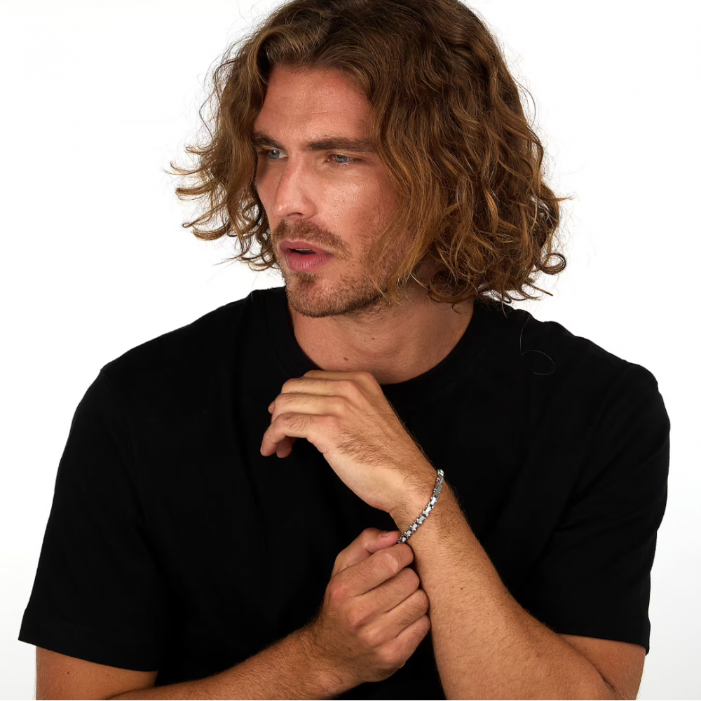 Men's Bracelet Sector Energy Stainless Steel Silver SAFT88