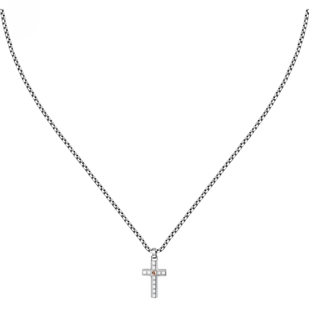 Men's Necklace Sector Spirit Necklace Stainless Steel Silver SZQ29