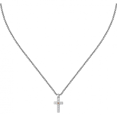 Men's Necklace Sector Spirit Necklace Stainless Steel Silver SZQ29