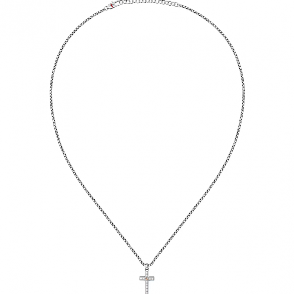 Men's Necklace Sector Spirit Necklace Stainless Steel Silver SZQ29