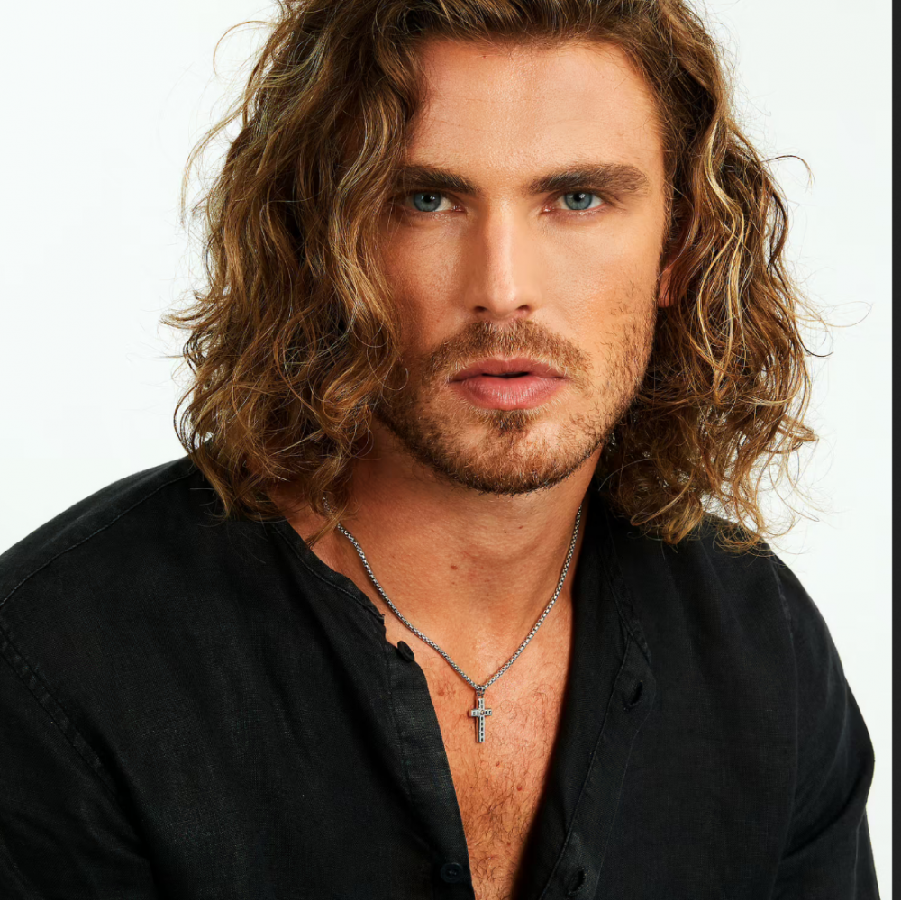 Men's Necklace Sector Spirit Necklace Stainless Steel Silver SZQ29