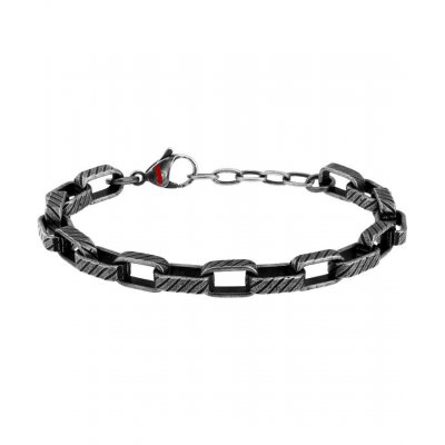 Men's Bracelet Sector Basic Stainless Steel Black SZS87