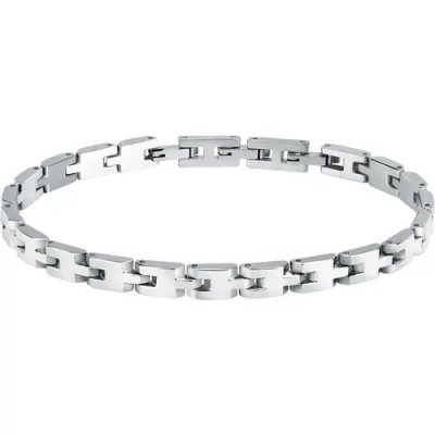 Men's Bracelet Sector Basic Stainless Steel Silver SZS116