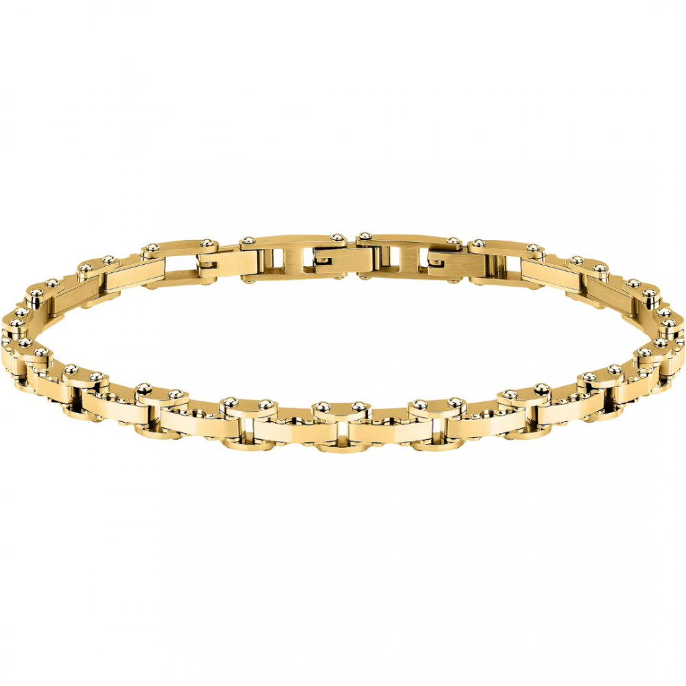Men's Bracelet Sector Basic Stainless Steel Gold SAFT89