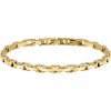 Men's Bracelet Sector Basic Stainless Steel Gold SAFT89