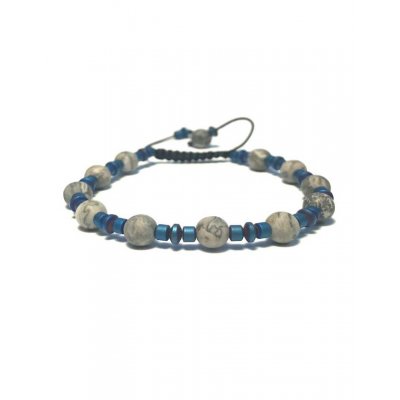 Men's Bracelet SENDAI Larvikite Blue 31898