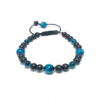 Men's Bracelet SENDAI Blue Tiger Eye 33556