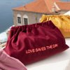 Γυναικείο Clutch Τσαντάκι Sorbet Island Love Saves The Day Βελούδινο