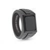 Ανδρικό Δαχτυλίδι Steel & Barnett Hudson Gemstone Black Onyx Collection Ανοξείδωτο Ατσάλι Μαύρος Οψιδιανός SB001