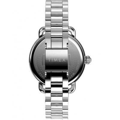 Timex Γυναικείο Ρολόι Standard 35mm Ασημί Μπρασελέ TW2U98300