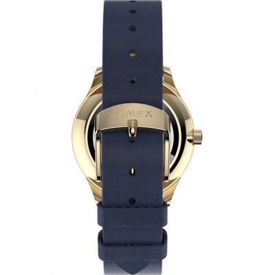 Γυναικείο Ρολόι  Timex Celestial Opulence 32mm Δερμάτινο Μπλε Λουράκι TW2V01200