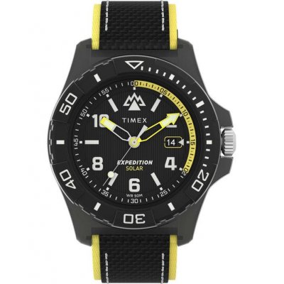 Unisex Watch Timex Expedition North Freedive Solar Two Tone Biosourced Synthetic Strap 46mm TW2V66200 