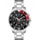 Men's Watch Aquadiver Aegean Master Chronograph 44mm Silver/Red/Black Stainless Steel Bracelet SS15023G198