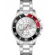 Men's Watch Aquadiver Aegean Master Chronograph 44mm Silver/Red/Black Stainless Steel Bracelet SS15023G205