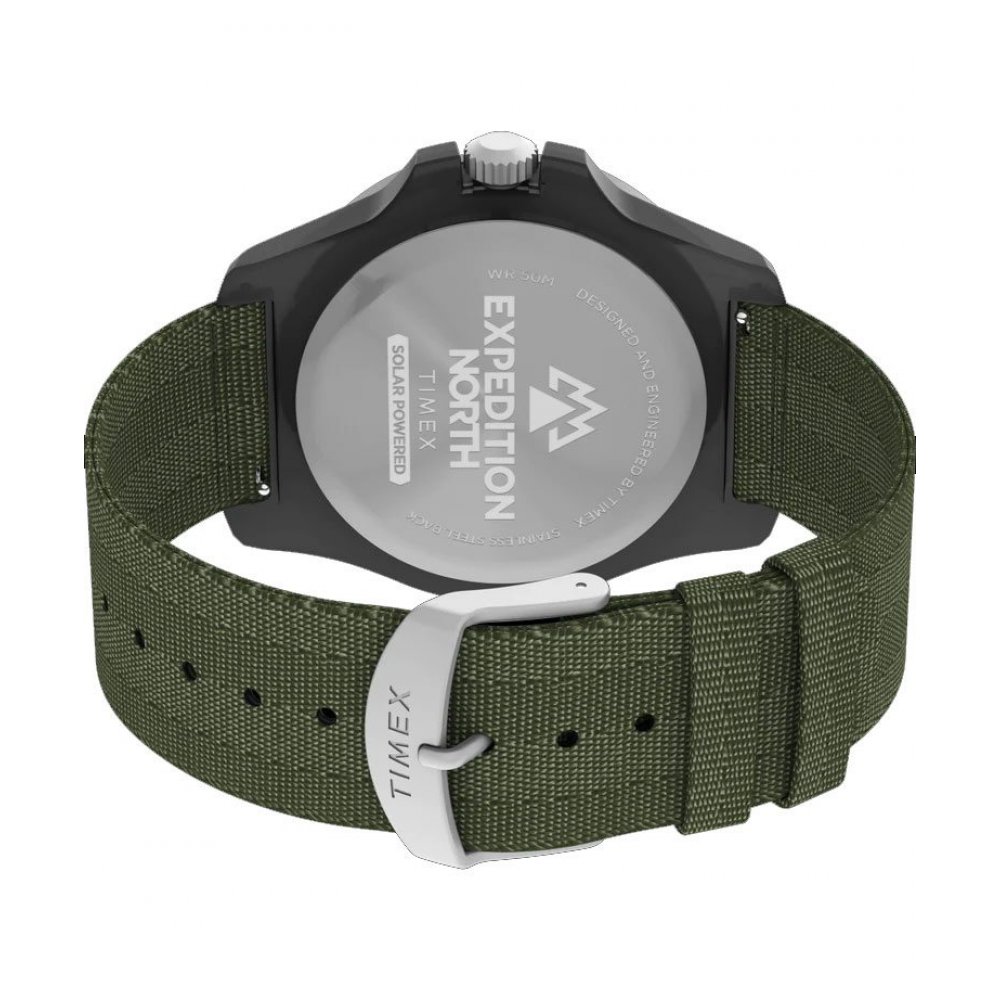 Unisex Ρολόι Timex Expedition North Freedive Solar Συνθετικό Λουράκι Πράσινο TW2V40400