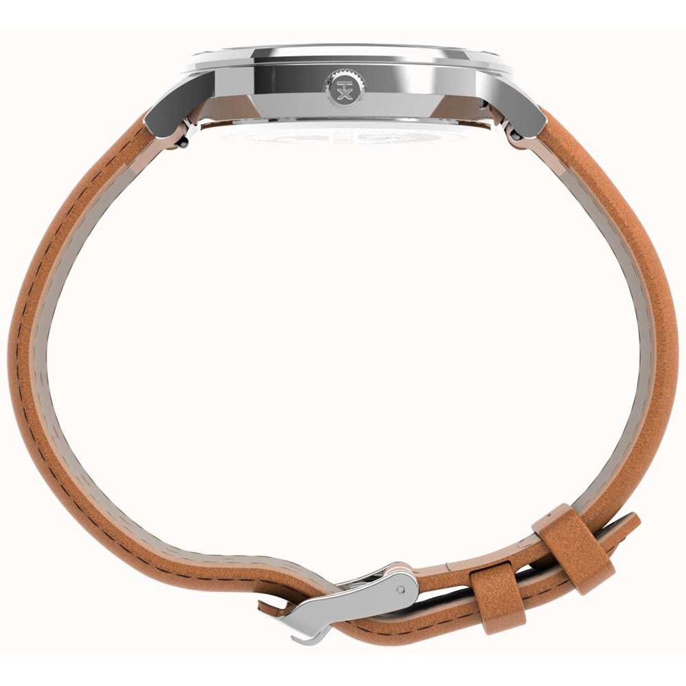 Ανδρικό Ρολόι Timex Waterbury 40mm Δερμάτινο Καφέ Λουράκι TW2U97200