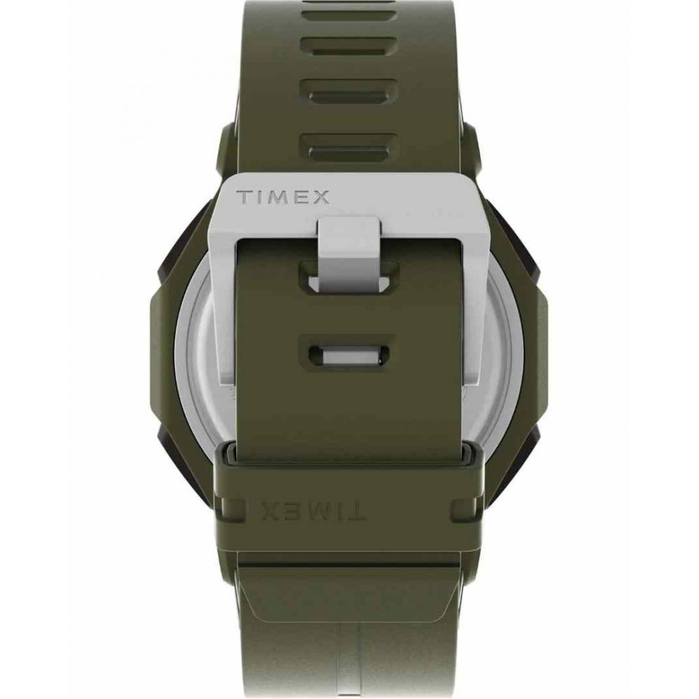 Unisex Ρολόι Timex Commander Encounter Chronograph 45mm Πλαστικό Λουράκι Χακί TW2V93700