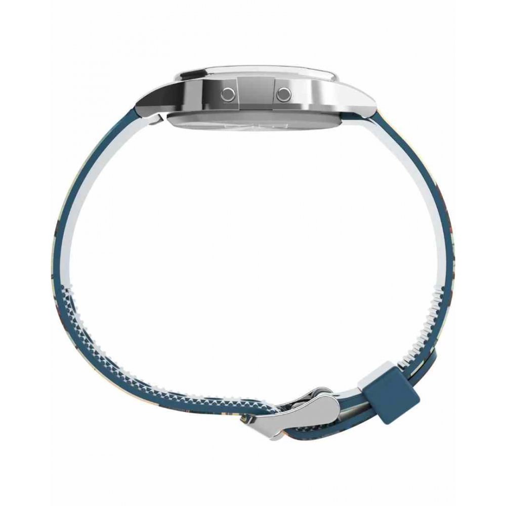 Unisex Ρολόι Timex Lab x The MET Hiroshige Chronograph 34mm Πολύχρωμο Πλαστικό Λουράκι TW2W25300