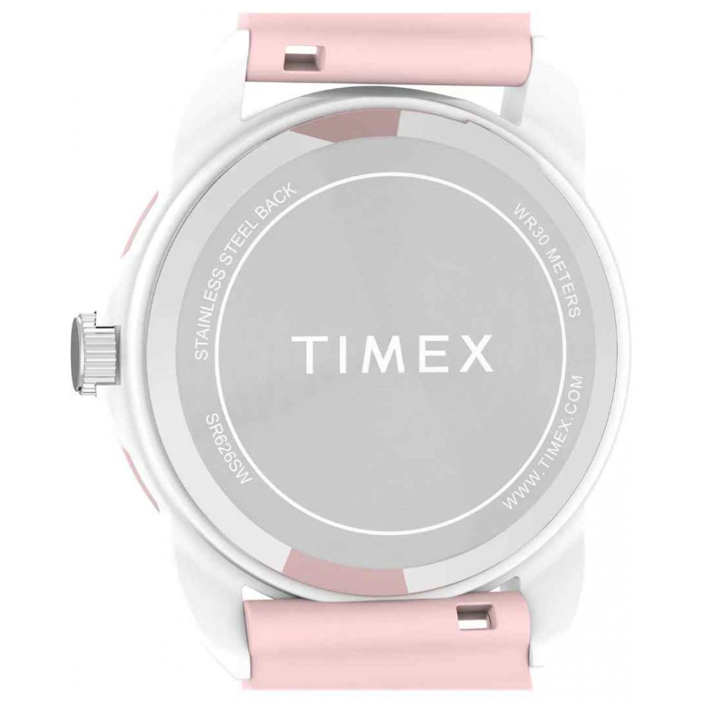 Παιδικό Ρολόι Timex Time Machines 30mm Ροζ Λουράκι Σιλικόνης TW2W92000