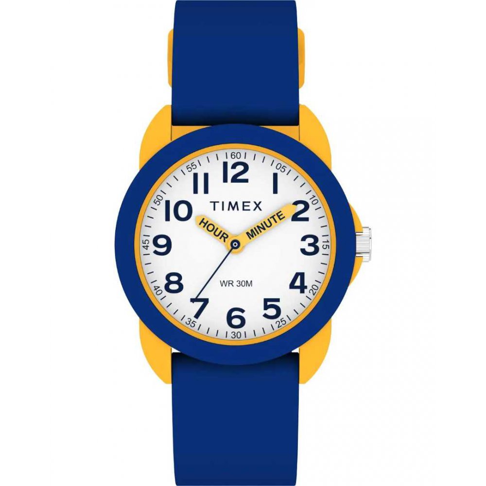 Παιδικό Ρολόι Timex Time Machines 30mm Μπλε Λουράκι Σιλικόνης TW2W92100