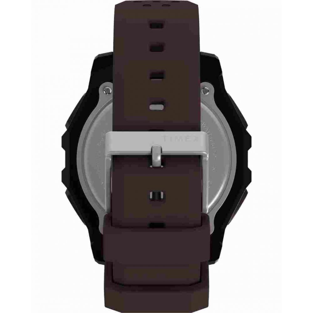 Unisex Ρολόι Timex Expedition North Solar Chronograph Λουράκι Σιλικόνης Καφέ 49mm TW4B33800