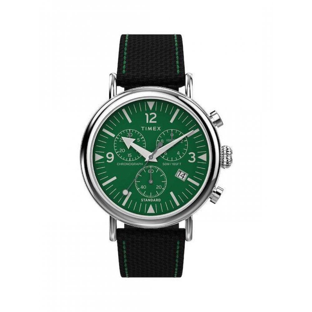 Men's watch timex leather strap deals