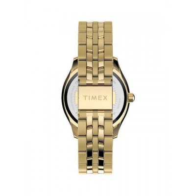 Woman's Watch Timex Ariana 36mm Stainless Steel Bracelet Zirconia All Gold TW2W17600