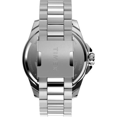 Ανδρικό Ρολόι Timex Essex Avenue 44mm Ανοξείδωτο Ατσάλι Μπρασελέ Ασημί/Μπλε TW2V43300