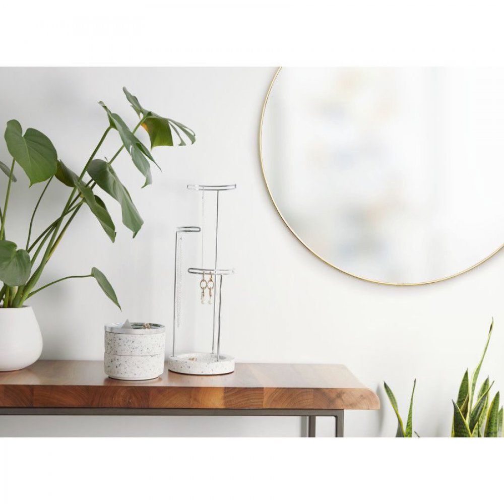 JEWLLERY STAND UMBRA TESORA TERRAZZO GRY/MULT 1009708-1180