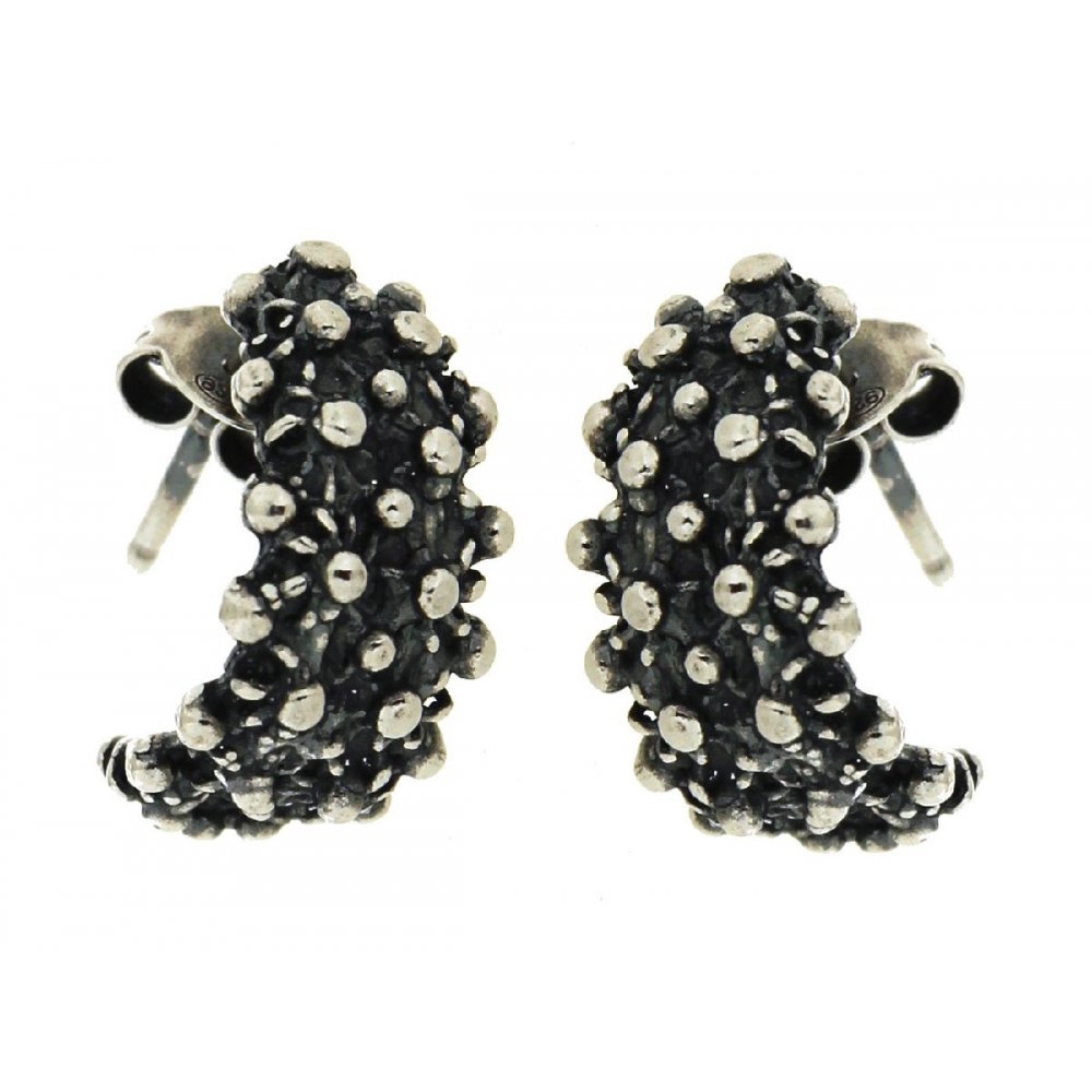 Woman's Earrings Verita 925 Sterling Silver Black 10313366