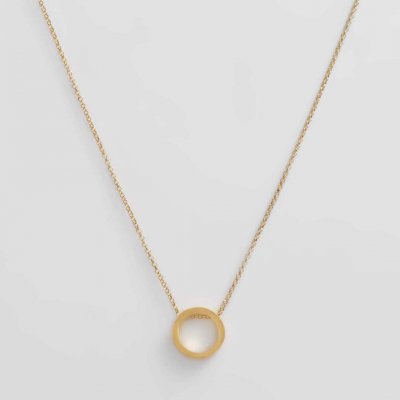 Γυναικείο Κολιέ Xoutou's Round Κύκλος Επιχρυσωμένο Ασήμι 925 48538-Gold