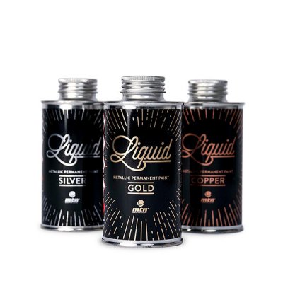 Refill Paint MONTANA MTN Liquid Metallic/Chrome 200ml MTN.LRQ