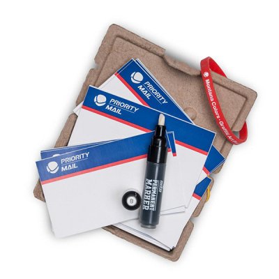 Montana Colors MTN "Priority" Set Stickers With Marker 50pcs Eggshell Blue MTN-X.SPPB01125